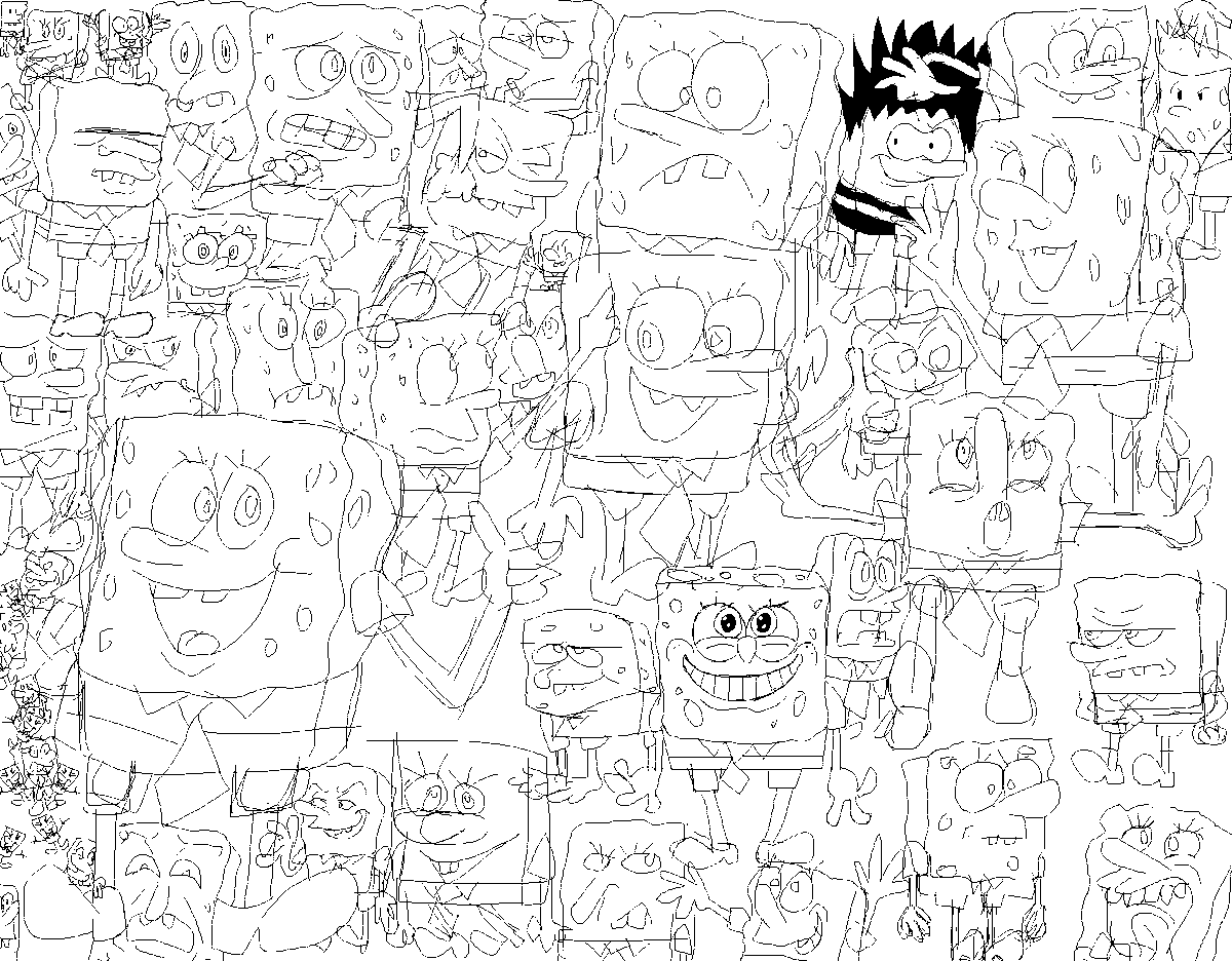 Happy birthday Spongebob Freakypants, here's a collage I did a while ago