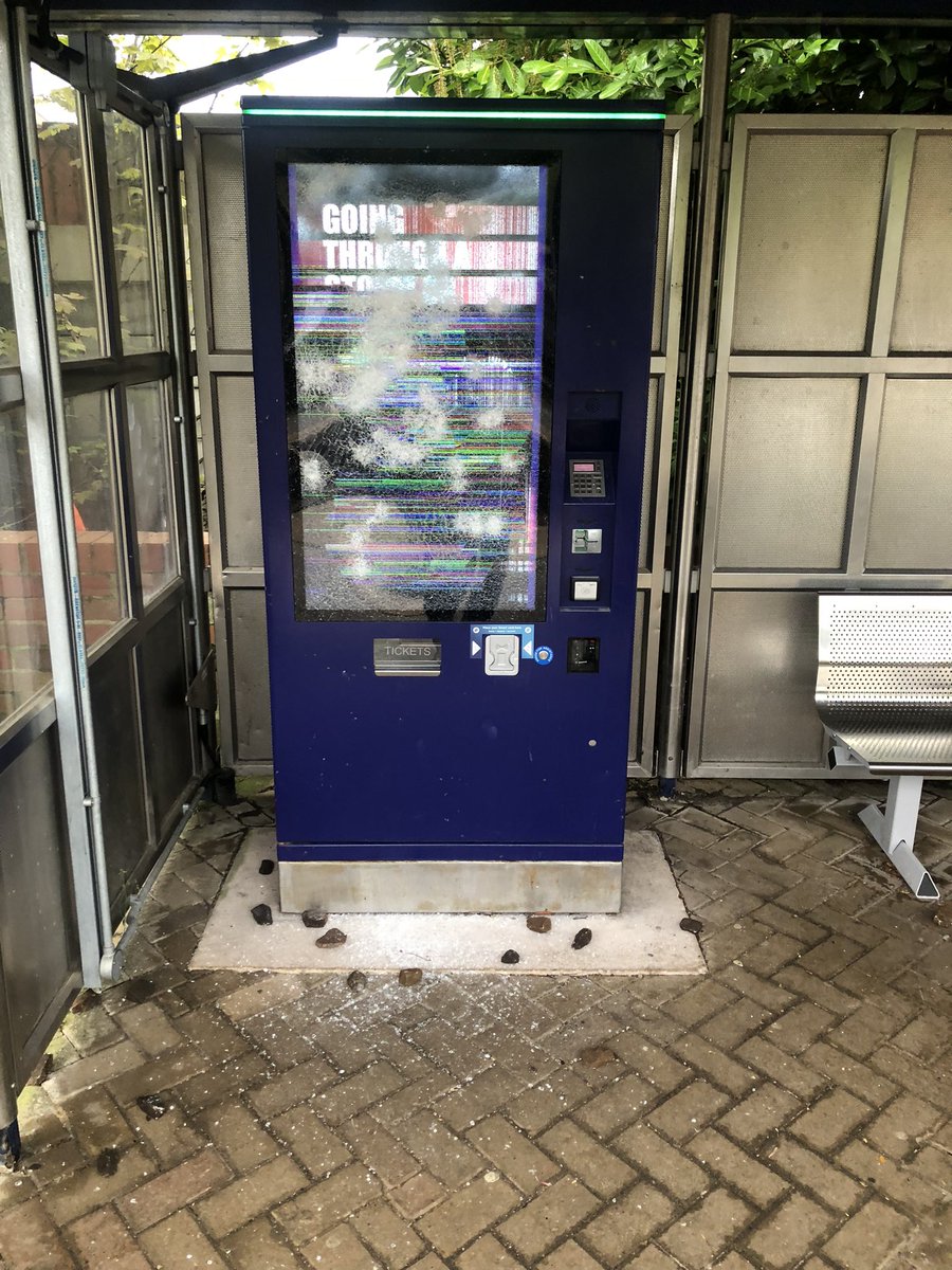 Mark Farnsworth (@markdfarnsworth) on Twitter photo Hey <a href="/northernassist/">NORTHERN 🚆</a>
Platform 1 Elsecar
Looks like they’ve got ballast from the tracks and used the ticket machine as a target
Why would you do that? Hey <a href="/northernassist/">NORTHERN 🚆</a>
Platform 1 Elsecar
Looks like they’ve got ballast from the tracks and used the ticket machine as a target
Why would you do that?