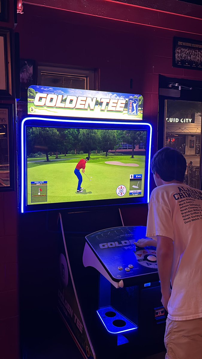 Golden tee… Hands down the best bar game of all time. Excuse me while I got 6 over on sawgrass