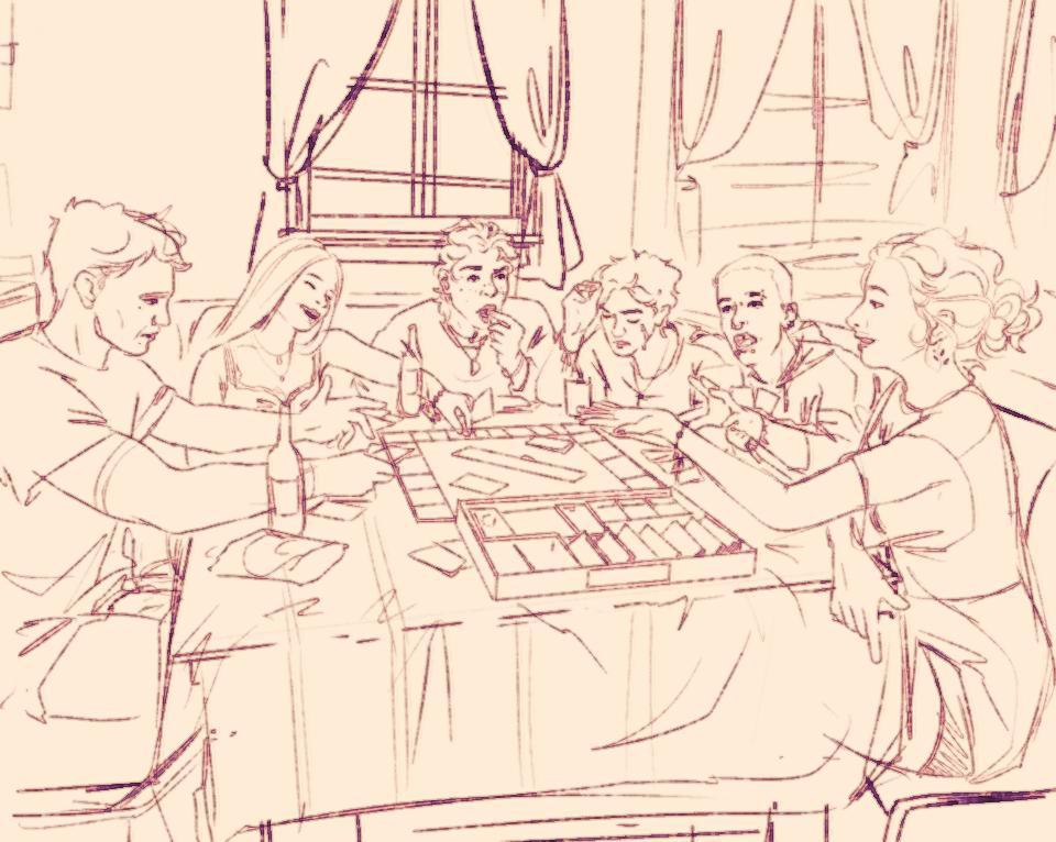 Wip, also Cody winters is abt to DEMOLISH the table in this game of monopoly, jeans booking a flight to west Virginia, cat and Laila are in couples therapy, jeremy is going platinum and min kai is trying his best 
#aftg #aftgart #aftgfanart #tsc #tscspoilers #aftgjean #jeanmoreau