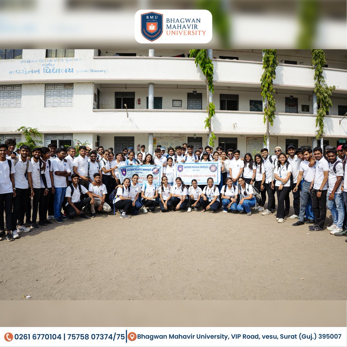 At the NSS special camp organized by the SS Cell, volunteers enjoyed unique opportunities for group living, shared experiences, and meaningful community interactions.

#nsscamp #sscell #sharedexperiences #meaningfulconnections #community #surat #bestuniversityofsurat #lifeatbmu
