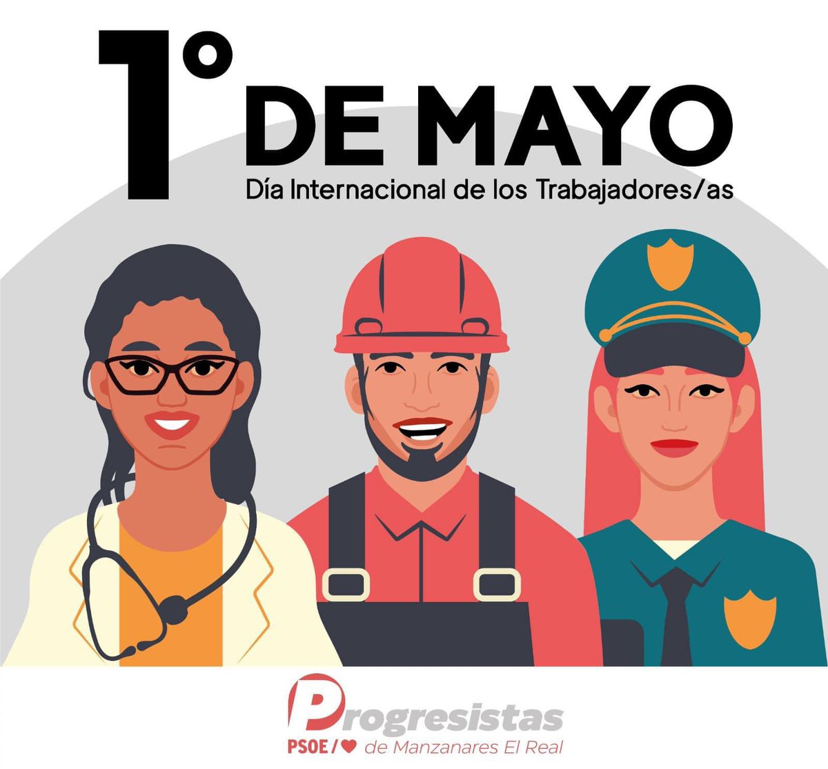 𝟭º 𝗱𝗲 𝗠𝗮𝘆𝗼 
𝗗í𝗮 𝗱𝗲 𝗹𝗼𝘀 𝗧𝗿𝗮𝗯𝗮𝗷𝗮𝗱𝗼𝗿𝗲𝘀/𝗮𝘀

Día para reivindicar nuestros derechos laborales y nuestra democracia.
Por todos/as 🌹

#1Mayo2024 #PlenoEmpleo #Democracia