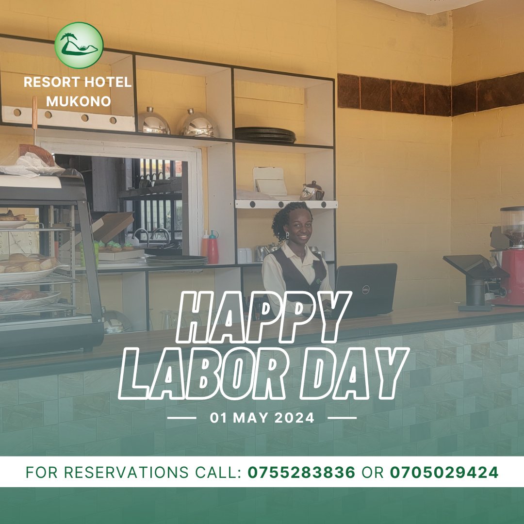 Happy Labor Day from Mukono Resort Hotel! Today, we celebrate the hard work and dedication of every individual. Take a well-deserved break and treat yourself to a relaxing stay with us. You've earned it! #LaborDay #RelaxAndRecharge