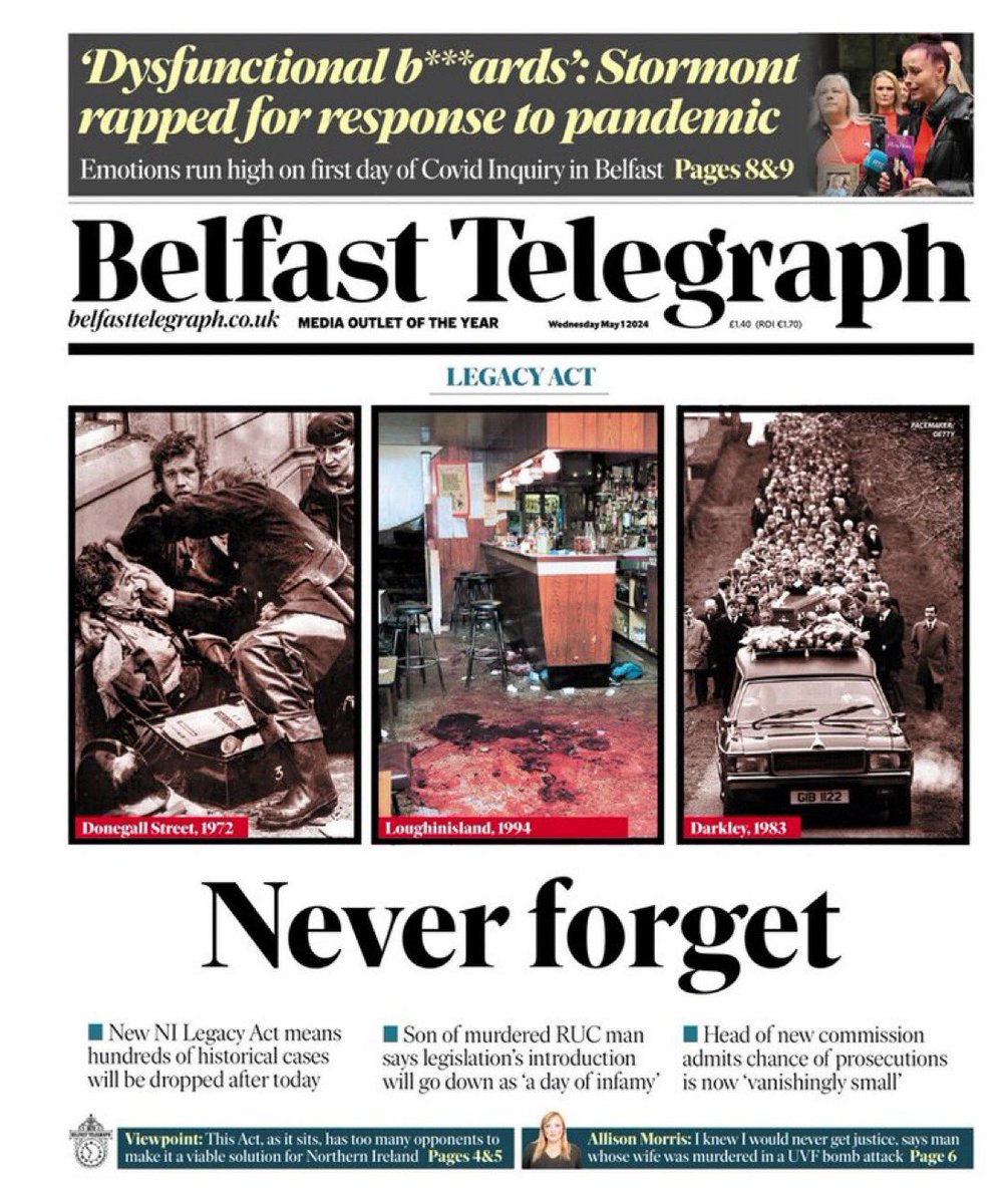 People often ask journalists: "Who's the most interesting person you've ever interviewed?" Many of us in Northern Ireland have the same answer. "It's the people who lost someone they loved during our darkest days." Ordinary people who've shown extraordinary courage.