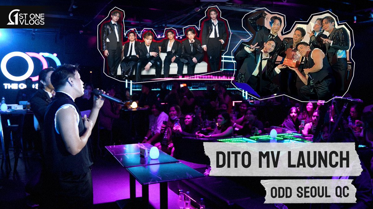 NEW VLOG ALERT! ❗❗📣📣 1st One - 'DITO' MV LAUNCH 🧐 Dropping tonight at 6PM! 🔗youtu.be/0x-K9i5bRlE #1stOne #1stOneVlogs #1stOneDITO