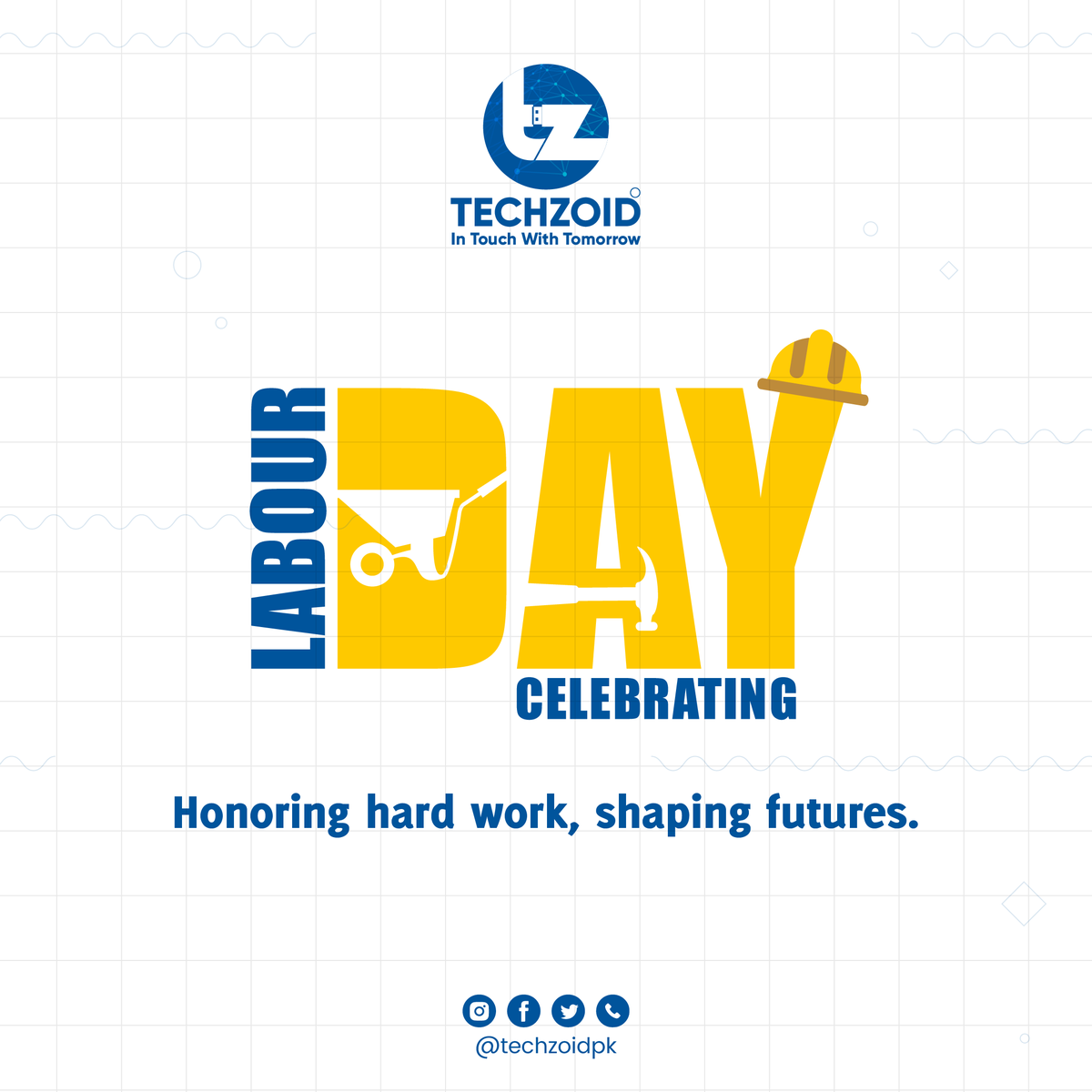 TechzoidPk's tweet image. Happy Labour Day! Today, we recognize and appreciate the tireless efforts of workers everywhere. Your commitment fuels the engine of our economy and builds the fabric of our society. Here&apos;s to your resilience, determination, and invaluable contributions.🛠️💪 #LabourDay #Techzoid
