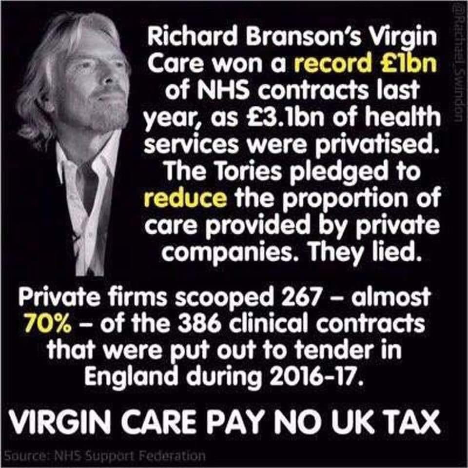 #tories #NHSprivatisation #SaveOurNHS from greedy profiteers who won’t care if you have cancer and the insurance cover runs out WE NEED OUR #NHS we already pay for it #health #healthcare