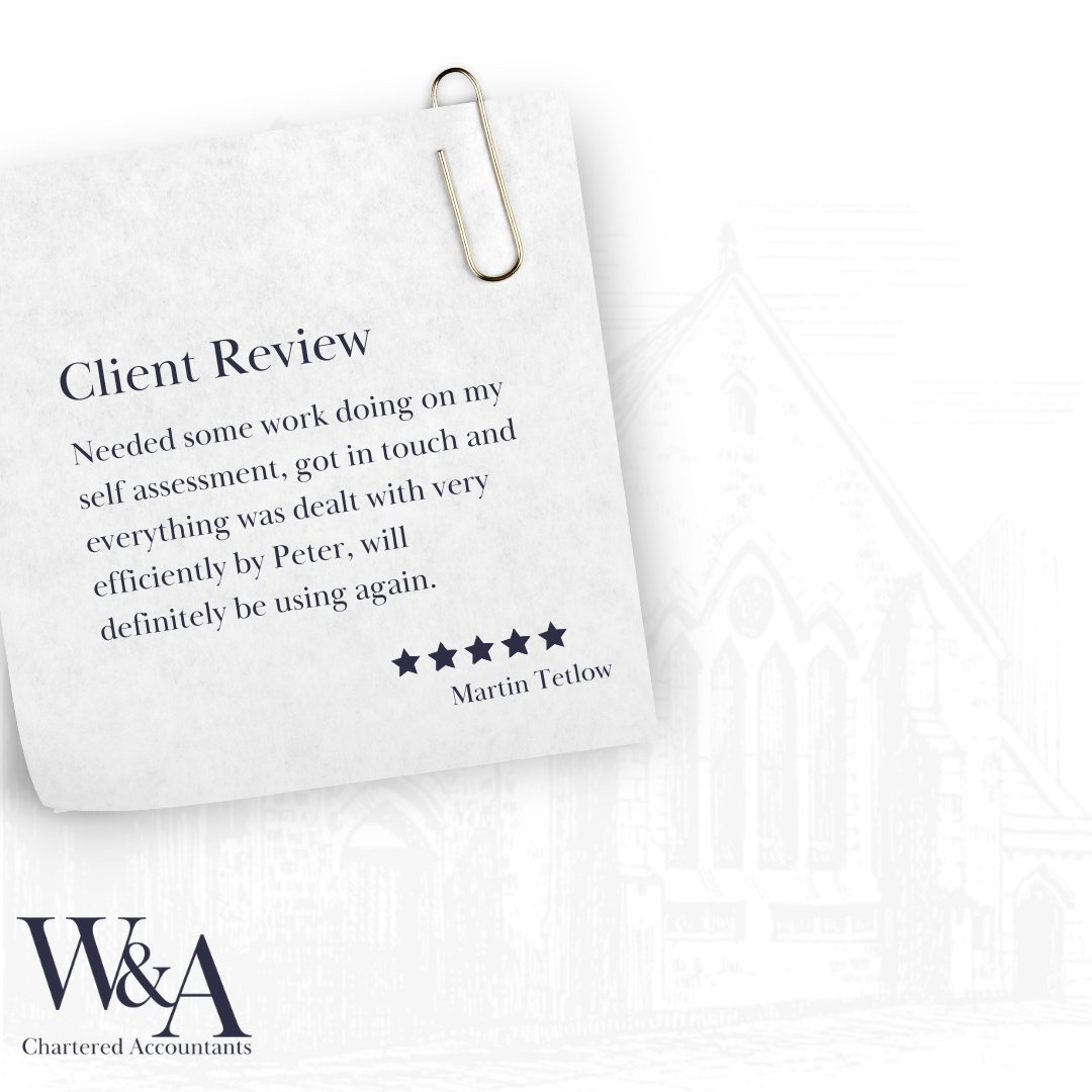 #WatersAndAtkinson #CharteredAccountants #ClientReview #Morecambe #Lancaster #efficient  #testimonial #selfassessment