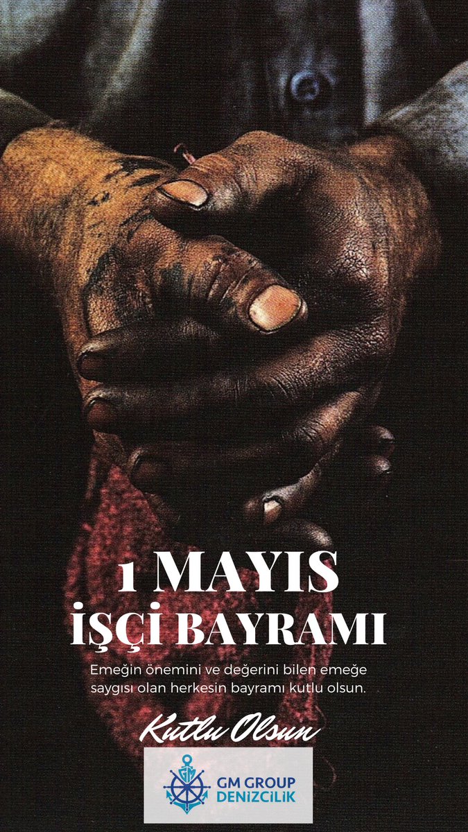 GmGroupDeniz's tweet photo. 1 Mayıs Emek ve Dayanışma Günümüz Kutlu olsun!

Happy May 1st Labor and Solidarity Day! https://t.co/bJiq8nOUgN