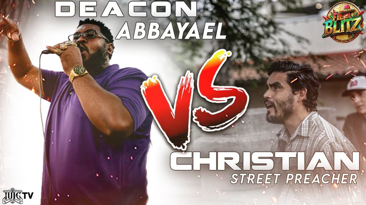 Christianity just got FLAMED🔥AND Deacon Abbayael was the grillmaster!!! Share this video and tune in for the smoke! Premiering at 12 pm C.

🔔youtu.be/U6Qn6GzsPjw

#black #fiesta #bible #christianity #god #iuic #fiestasanantonio #español #christian #mexican