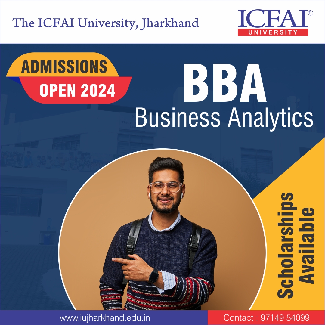 🎓 Exciting News! Admissions are now open for the BBA program in Business Analytics for the year 2024!
🌐 iujharkhand.edu.in/admissions/202…
📞 Toll-Free: 97149 54099
✅ Scholarships Available
#AdmissionsOpen #BBA #BusinessAnalytics #ApplyNow #ICFAI #topuniversity #icfaiuniversityjharkhand
