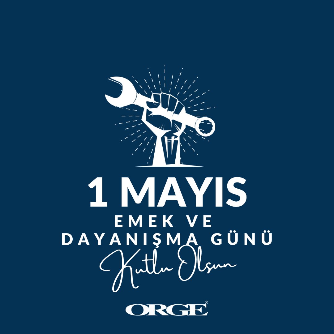 1 Mayıs Emek ve Dayanışma Günü kutlu olsun!

#ORGE #OrgeElektrik #1Mayıs #EmekveDayanışmaGünü