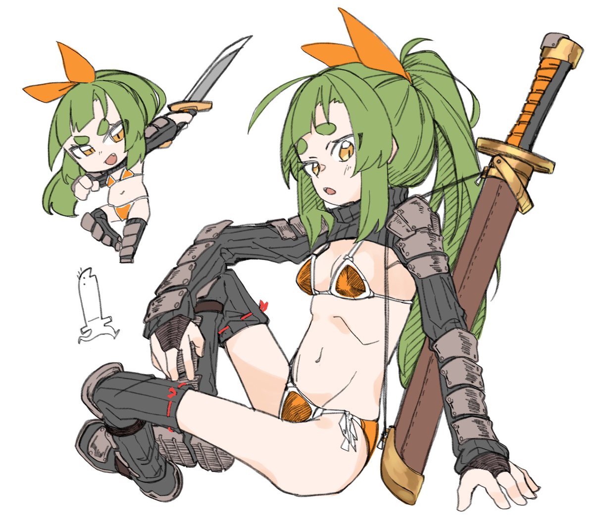 「ビキニウォーリア△ 」|Mkskのイラスト