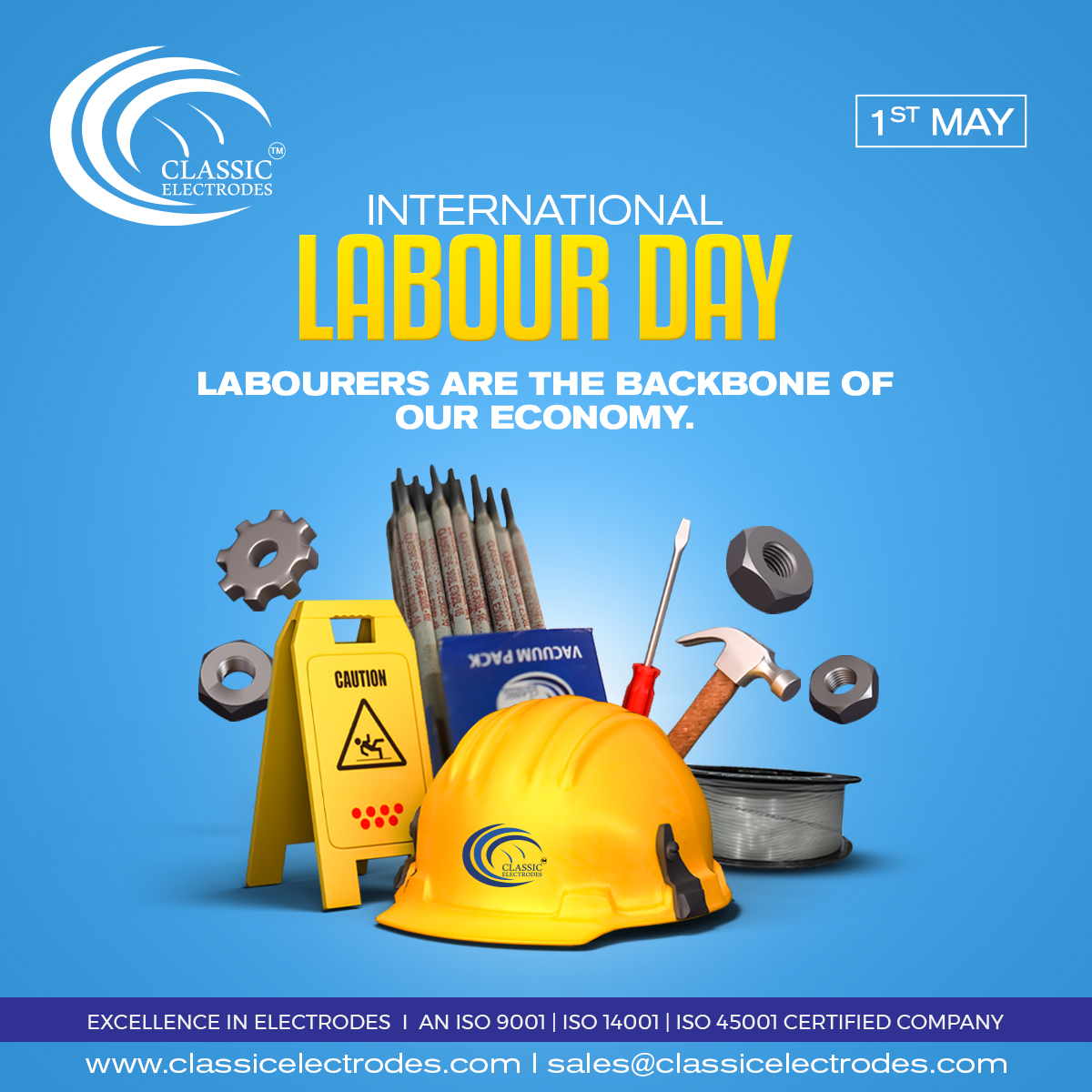 Labourers form the backbone of our economy, their dedication and hard work uphold the nation's growth. Happy International Labour Day.

#InternationalLabourDay #LabourDay2024 #Labour #classicelectrodes #stainlesssteel #steelfabrication