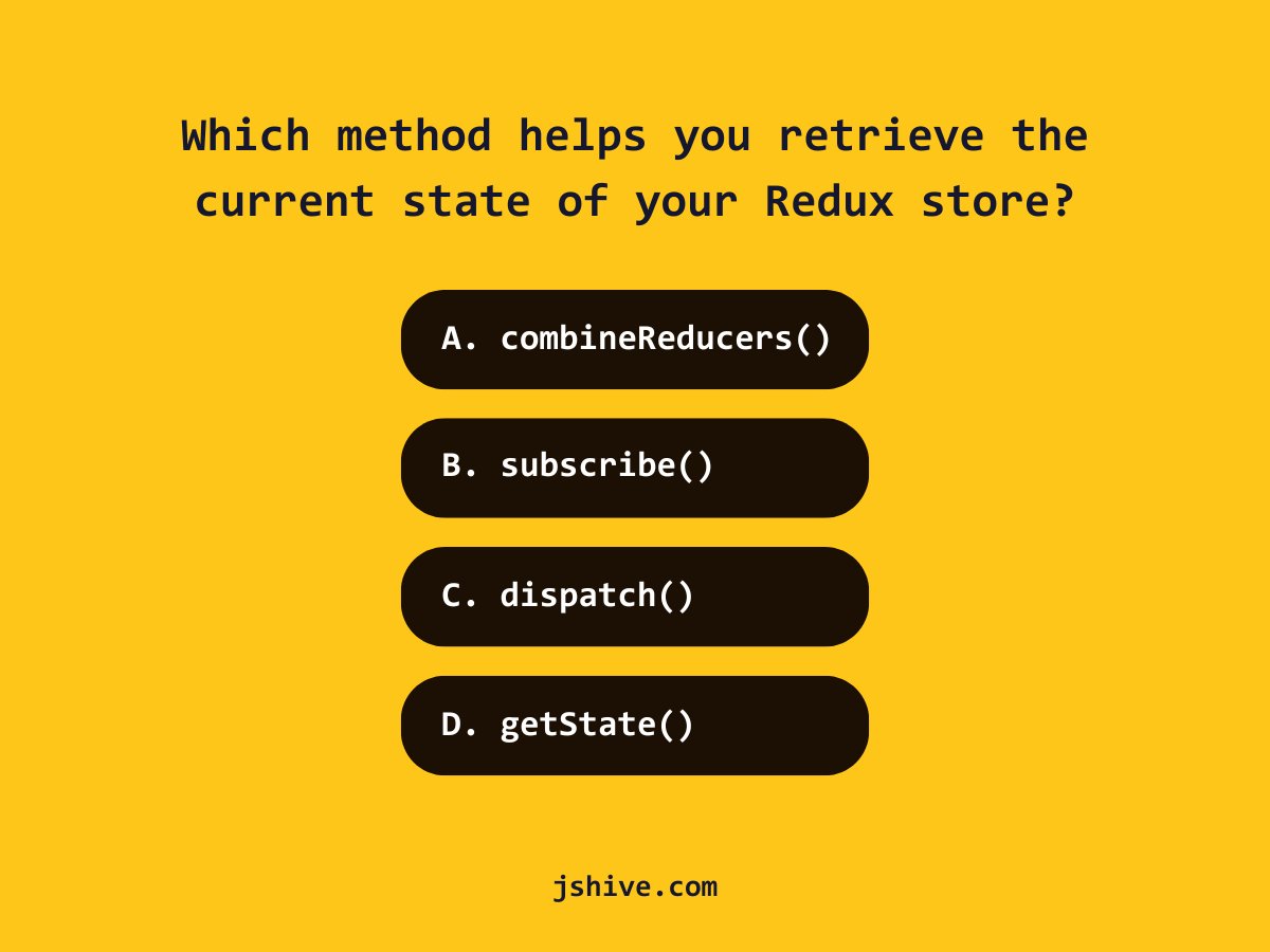 ✨Test your knowledge! ✨

jshive.com/quiz/redux-qui…

Comment 👇

#programmer #webdev #webdeveloper #jsdev #javascript #CodingJourney #code #CodeNewbie #javascriptquiz #codingquiz #DEVCommunity #webdevelopment #js #quiz #Quizzes #codequiz #HTML #typescript #Nextjs #Redux