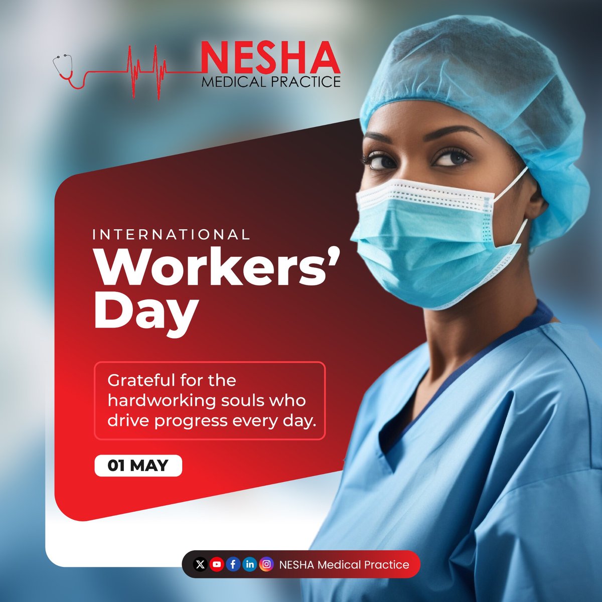 NeshaMedical's tweet photo. "Grateful for the hardworking souls who drive progress every day. Happy Workers' Day! #LaborDay #WorkersDay #ThankYouWorkers https://t.co/HENycwZZAG