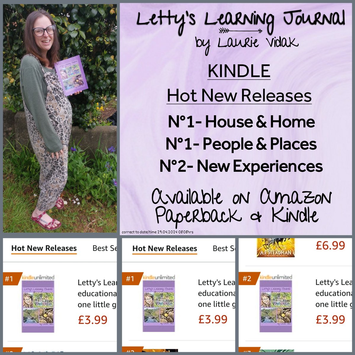 I'm absolutely blown away with a 5th N°1 children's book.
Letty's Learning Journal.
'Who knows what you'll discover...'
#childrensbooks #readingtime #reading #learning #EducationMatters #education #kidlit #dreams #smallbusiness #indiebooks #indieauthors #homeeducation #books