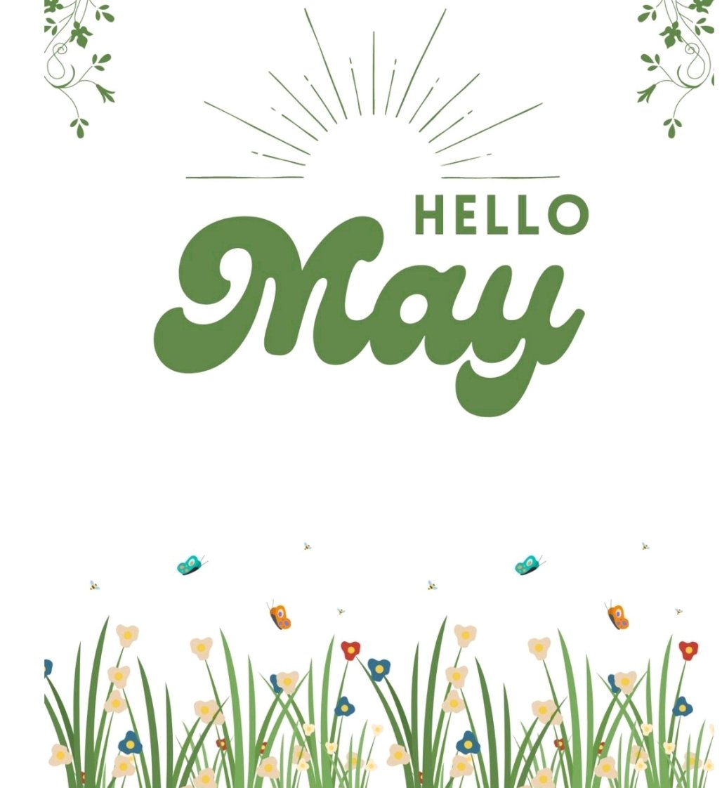 May you be kinder this May May peace touch your home May love abide in your heart May your dreams start May your wishes materialise May you find happiness Hello May Hello you