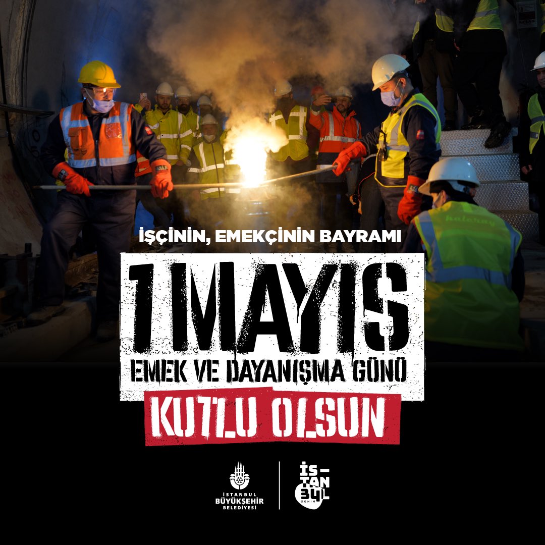 İşçinin, emekçinin bayramı 1 Mayıs Emek ve Dayanışma Günü kutlu olsun.