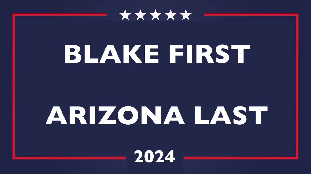 @jamiemerc7 @AbeWarRoom @AbrahamHamadeh @bgmasters Honestly, I don’t remember. But Blake First would make a great bumper sticker. Very strange happenings are going on in AZ. Hard to figure out. Disappointed.