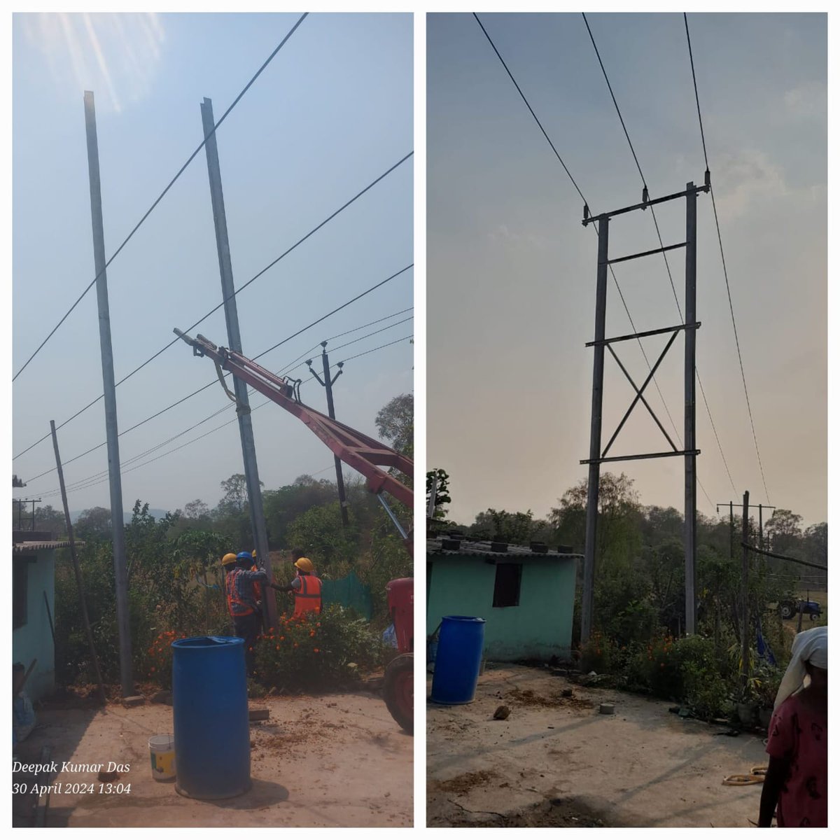 Our team has successfully completed the heightening of the 33KV Koelnagar feeder Line in Hamirpur, Rourkela to address low ground clearance issues. This upgrade will ensure safer operations and improve power supply reliability for consumers in the area.

#ThisIsTataPower