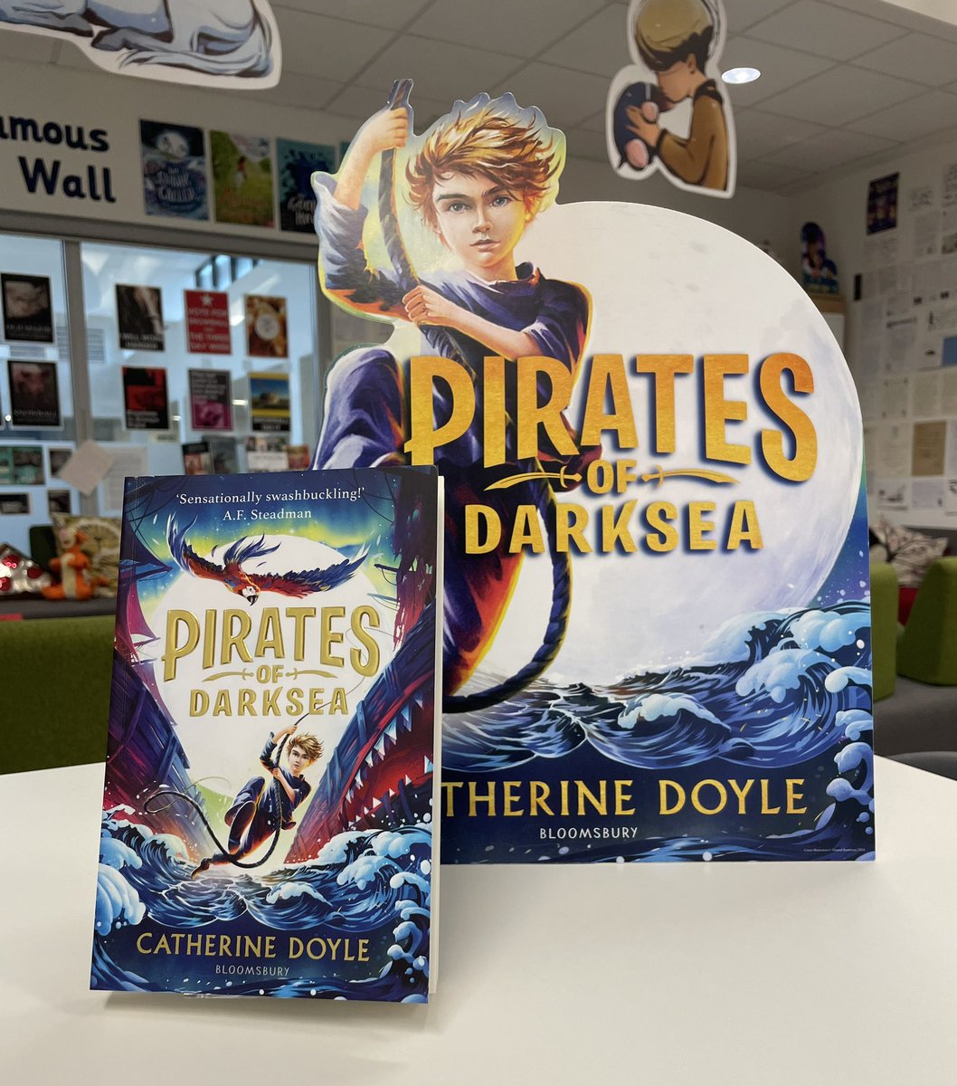 Absolutely thrilled to be reading #PieatesOfDarksea @doyle_cat @KidsBloomsbury with my classes today. They are going to love this brilliantly written, swashbuckling adventure 😊📚🎉
