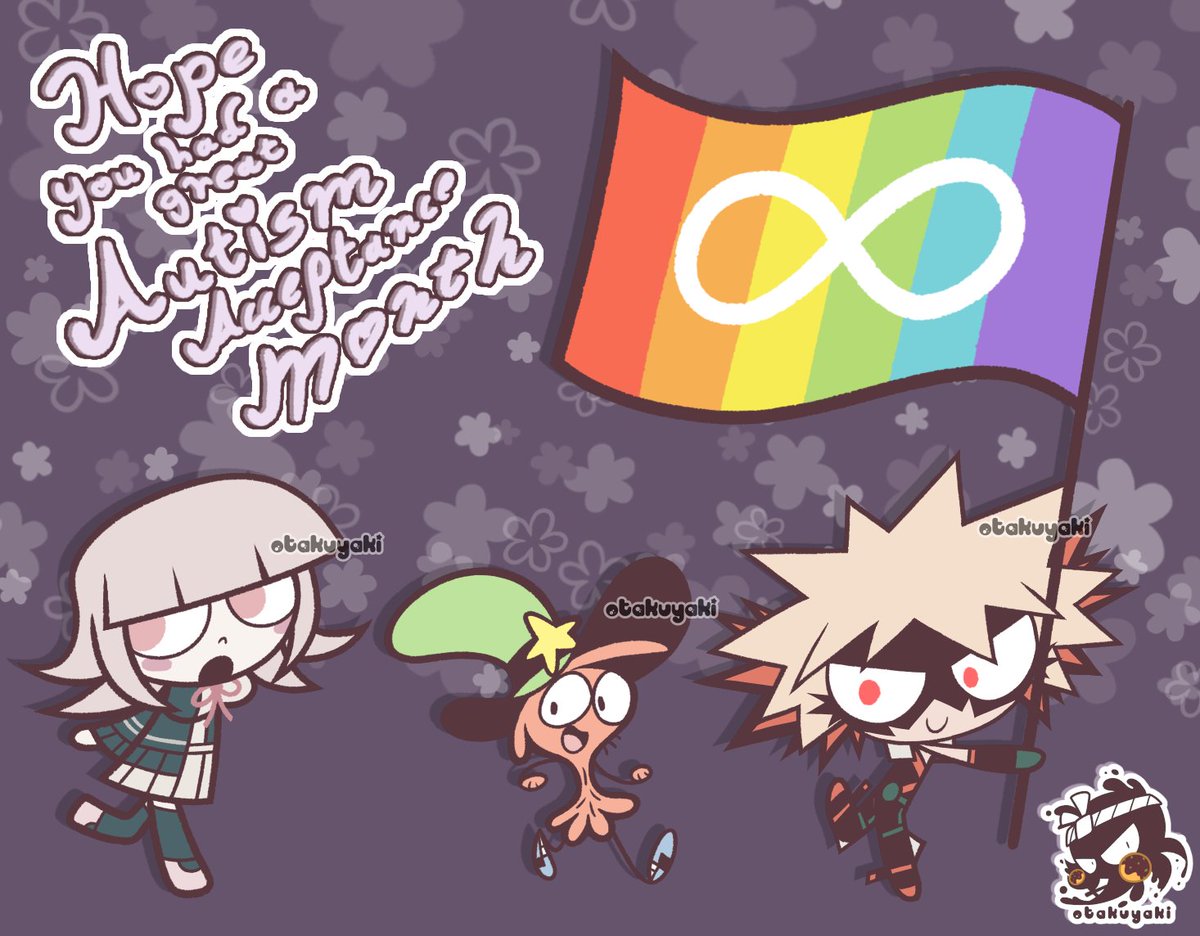 I drew this before April is over. Hope you guys had a great Autism Acceptance Month. 🌈♾️💥⭐️👾
---
#MyHeroAcademia #WanderOverYonder #danganronpa #AutismAcceptance