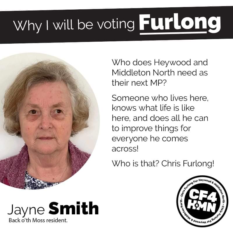 Help our Community make history, Vote Furlong.