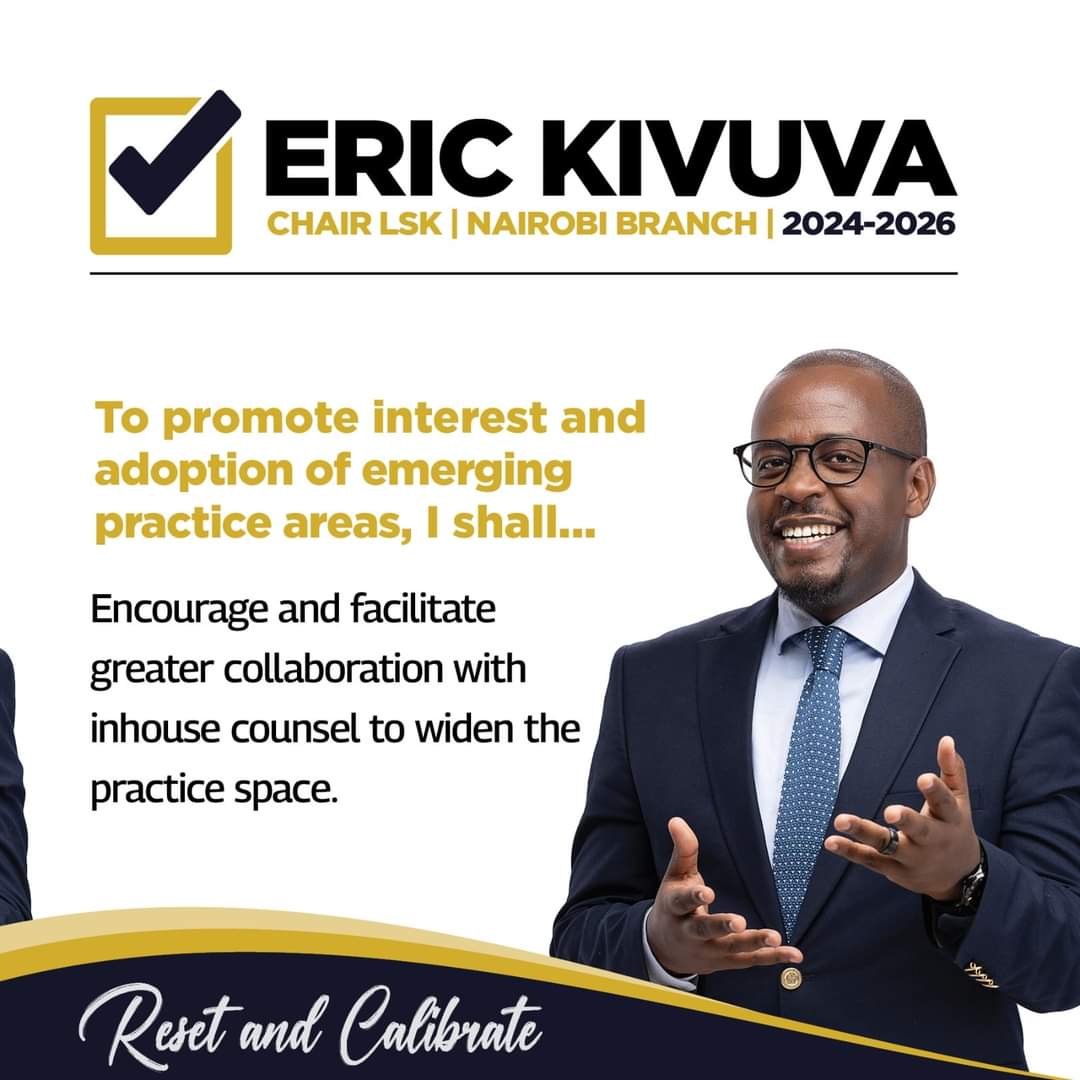 With Eric's deep-rooted connection to the Nairobi branch and proven leadership, he's poised to lead the LSK Nairobi branch to new heights. 
Eric Kivuva
#KivuvaNairobiLSK