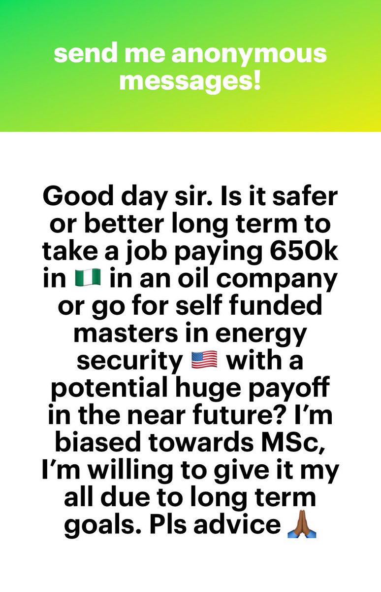 I’m guessing you already know my answer to this 😊 The self funded Masters will be one of the best investments you’ll ever make. It will place you on a whole new level and future proof your career. Oil companies are great but you’re always waiting for the next round of lay