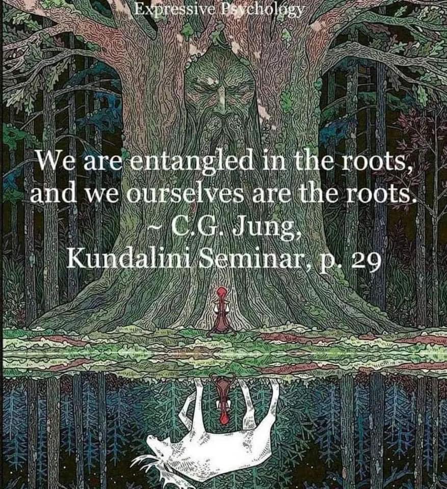 We are the very roots we are entangled in. Give those roots some room to grow. #existential