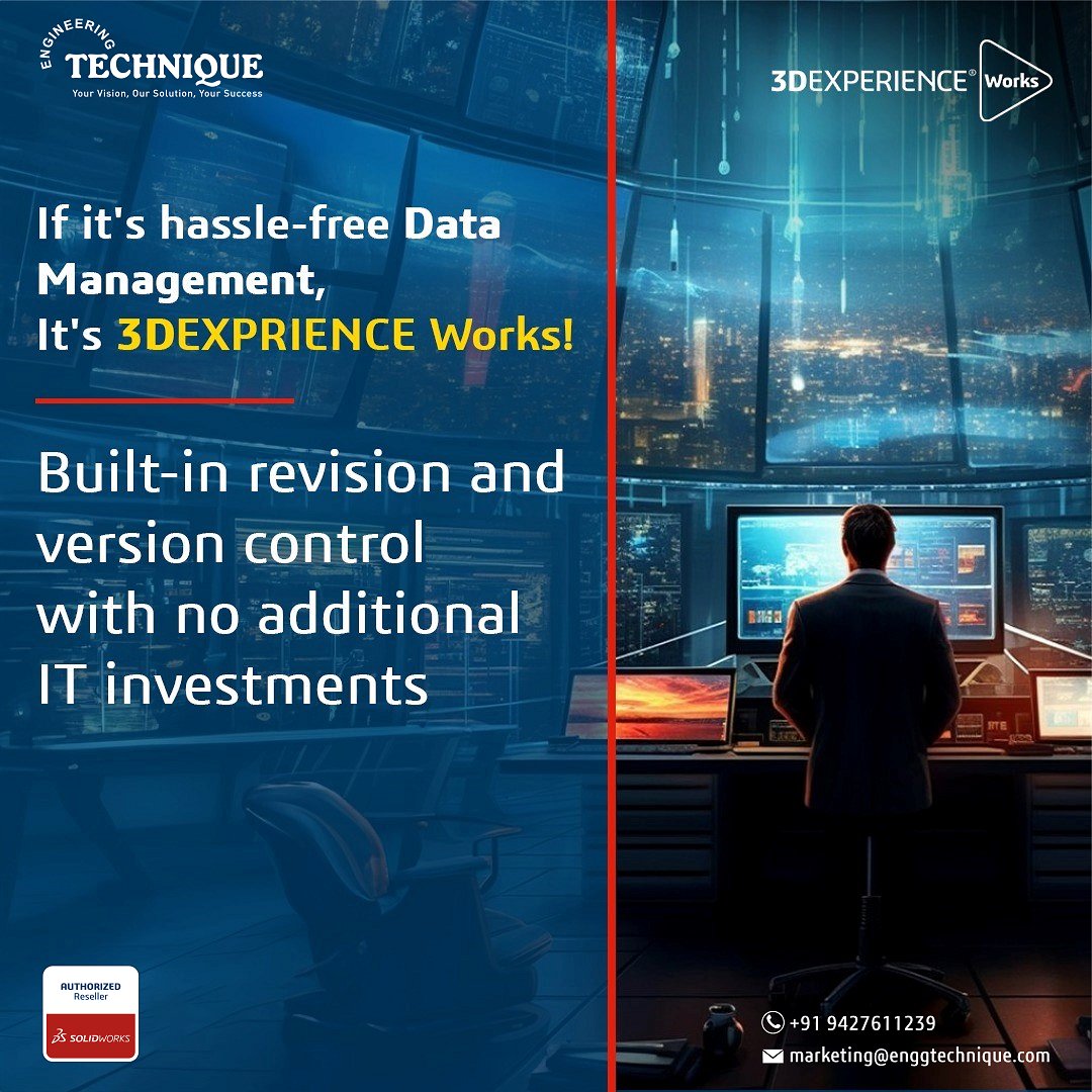 Collaborate Seamlessly with #3DEXPERIENCEWorks Data Management.

Experience extraordinary markup capabilities that transcend software limitations.

Read More: bit.ly/44phqMm

#SOLIDWORKS2024 #SOLIDWORKS #SOLIDWORKSCAD #3DEXPERIENCE #3DCAD #CAD #EngineeringTechnique