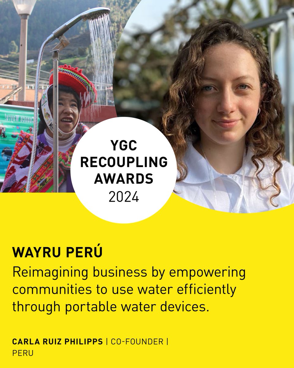 Half of the 🌎 population still doesn't have adequate access to safe drinking water, sanitation & hygiene #WASH🚿 @carlaruizph & her team at Wayru Perú empower communities to use water efficiently & safely by offering portable devices without pipelines & electrical connection!💛