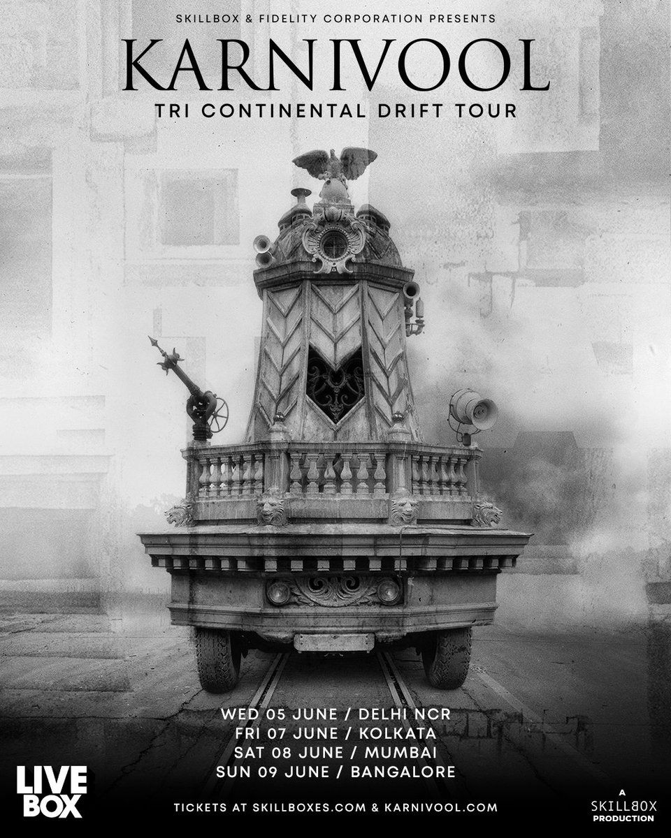 The long-awaited third leg of the Tri Continental Drift Tour has landed – India, we’ll be seeing you this June. Tickets are on sale now at karnivool.com