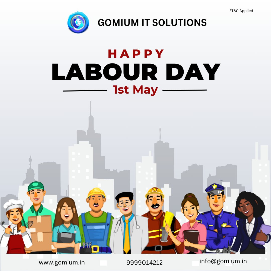 🎉 Happy Labor Day! 🛠️ Let's celebrate all the hardworking individuals that make our country great. 💪
#HardWorkPaysOff #CelebrateLabor #WorkHardPlayHard #LaborDayWeekend #MotivationMonday #ProudWorker #ThankYouWorkers #LetsCelebrate #LaborDay2024  #SupportLocal #jrpindia #gomium