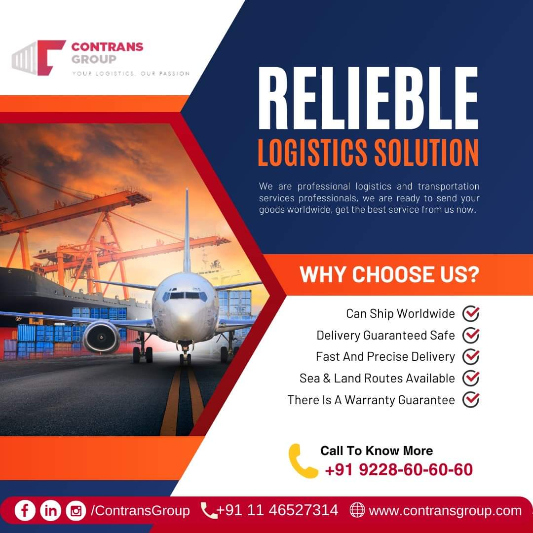 We are logistics and transportation services professionals, we are ready to send your goods worldwide, get the best service from us now.

#EfficientDeliveries #LogisticsInnovation #OnTimeDeliveries #CuttingEdgeTechnology #SmartLogistics #DeliveryEfficiency