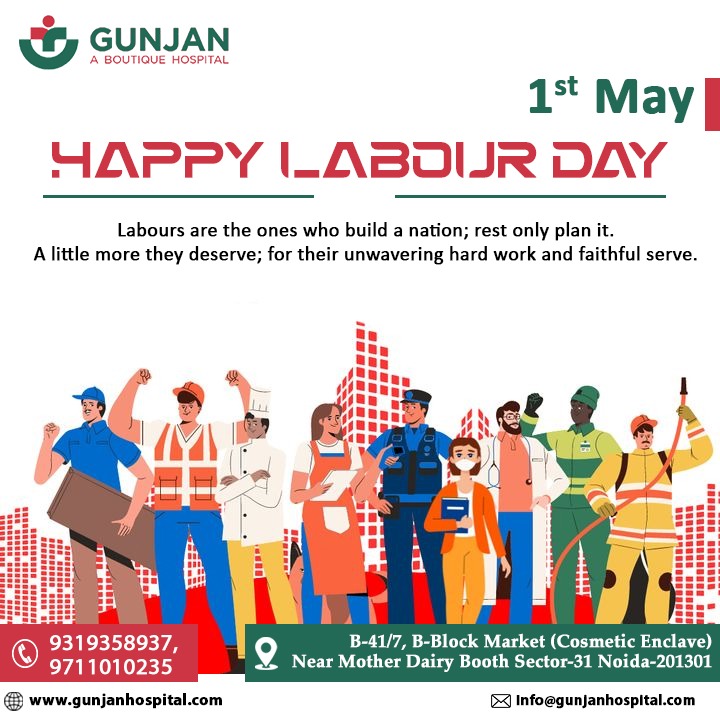 Happy Labor Day from Gunjan Hospital! Thanking all the dedicated individuals who make our community healthier and happier. Your hard work is truly appreciated!

#laborday #healthcareheroes #communitycare #HospitalHeroes #DedicationCelebration #LaborDayJoy #CelebrateWork