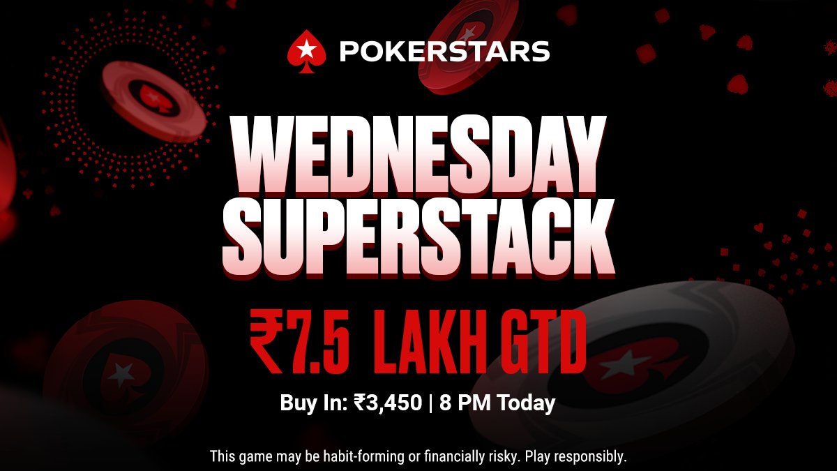 📛 Wednesday Superstack
🎟️ ₹3,450
💰 ₹7,50,000 GTD
⏲ 8:00 PM

#FeaturedTournament #MarqueeEvent