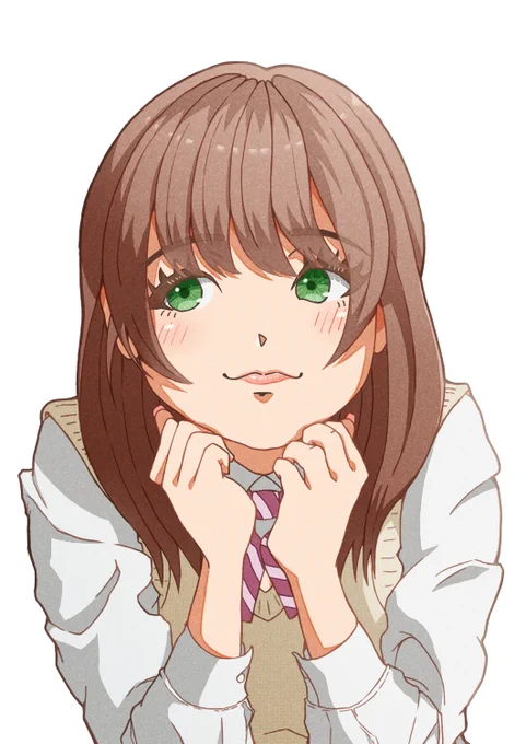 ほおづえ #スケッチ練習 
