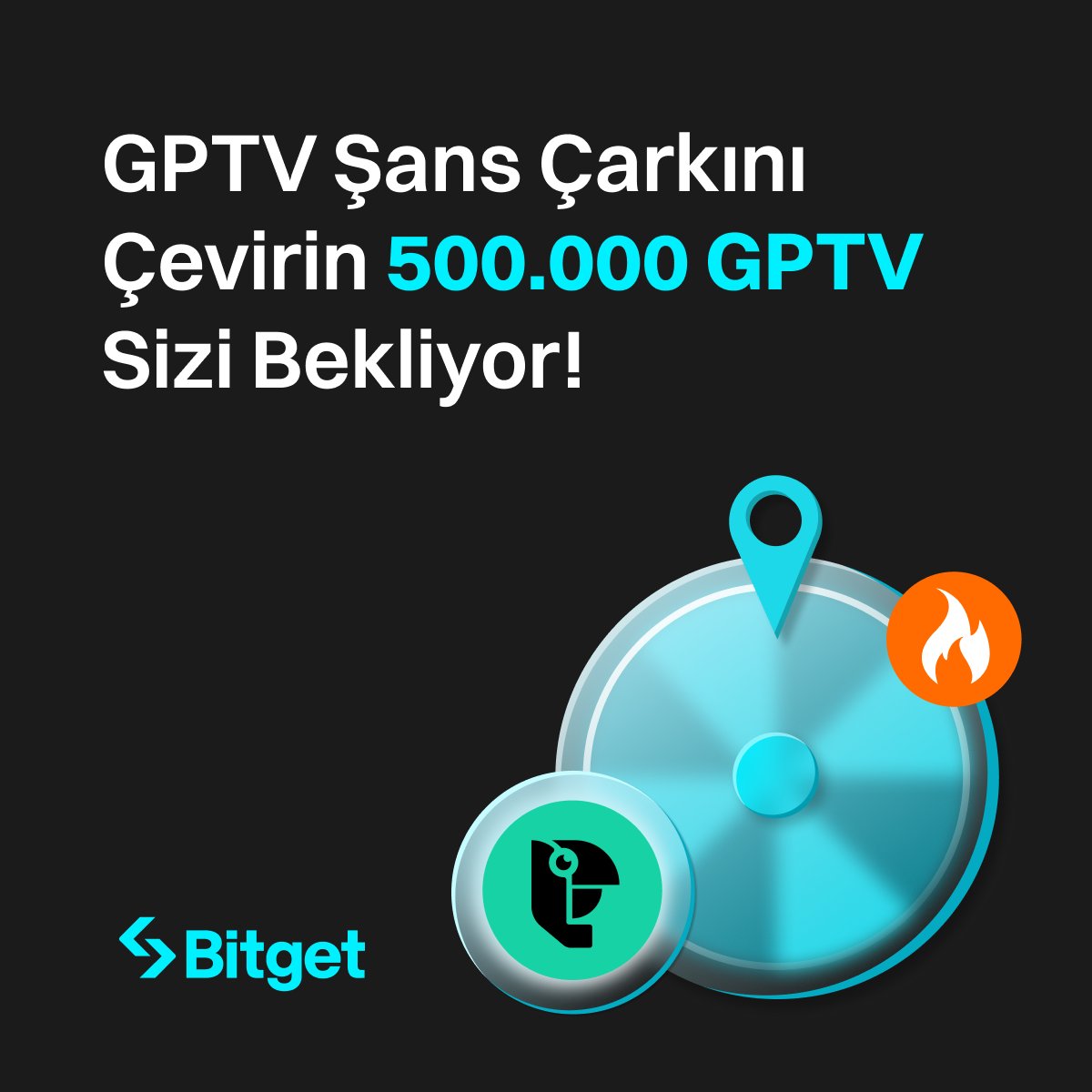 🇹🇷 Türkiye Kullanıcılarına Özel $GPTV Şans Çarkı Etkinliği Başladı! ✅ Basit görevleri tamamlayın ve 500.000 #GPTV den payınızı alın! @gpt_verse Detaylar ve katılım👉bitget.com/tr/events/acti…