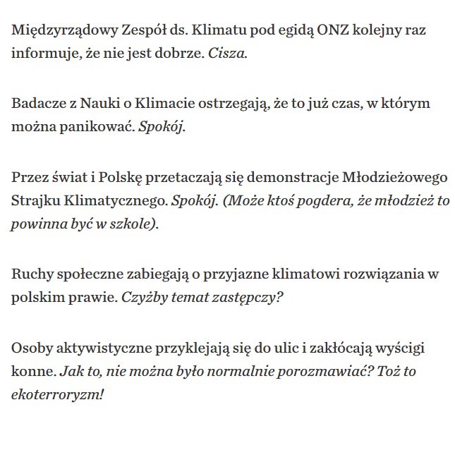 🌍 Bo kończy się czas, na grzeczne zwracanie uwagi. krytykapolityczna.pl/kraj/ostatnie-…