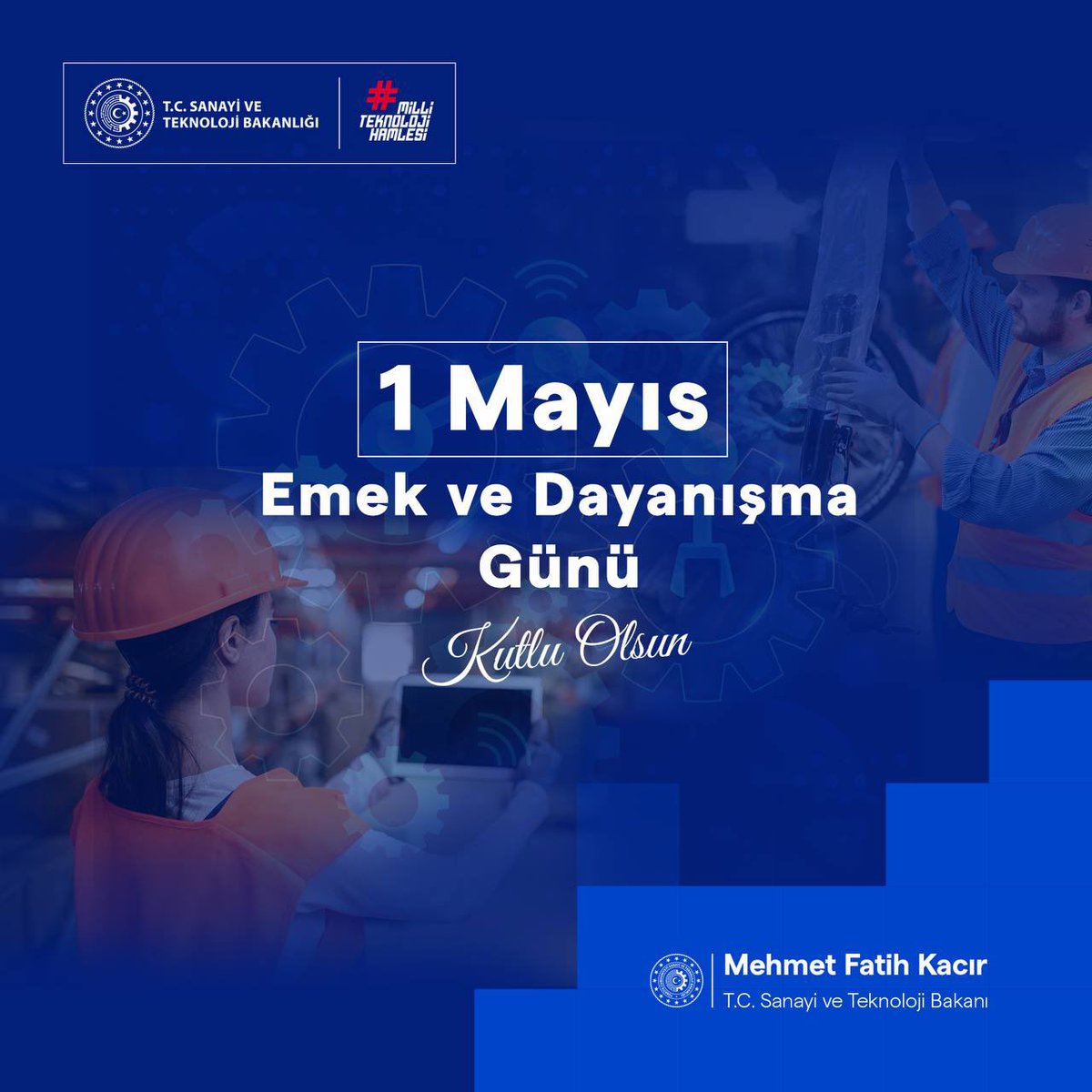 Üretimin, çalışmanın, alın terinin bayramı, #1Mayıs Emek ve Dayanışma Günü kutlu olsun. 🇹🇷💐