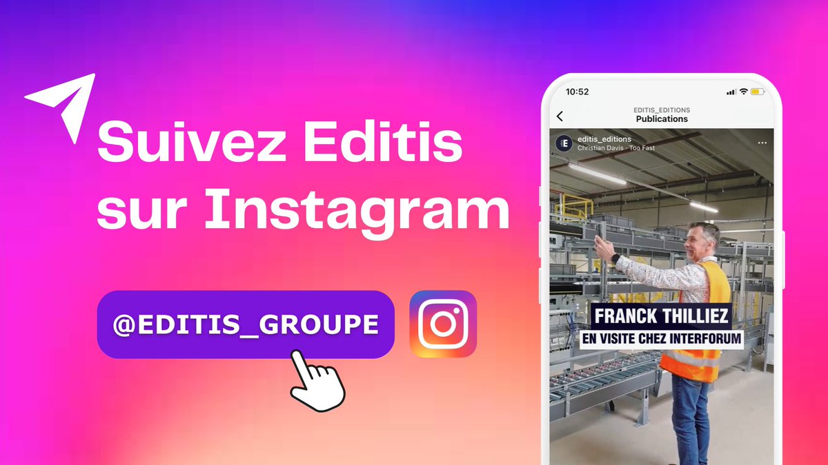 🤩Rejoignez-nous sur Instagram ! 🤳 Suivez @editis_groupe et ne manquez rien de nos contenus exclusifs, dernières actualités et bien plus encore ➡ instagram.com/editis_groupe?…