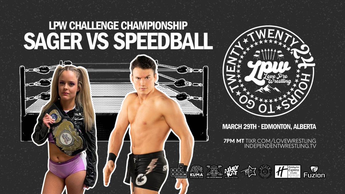 JUST ADDED @LoveWrestlingCA 24: TWENTYTWENTY24 HOURS TO GO! Feat. @SagerZoe v @SpeedballBailey @Alan_V_Angels v @TheThickness7 @heyosteven @TFAwrestling v @nmatthewsninja @ArtySpence @GodsGiftMRB v @RoseProWrestler + @_MarkWheeler & more Watch it now independentwrestling.tv/player/JN7ebEw…