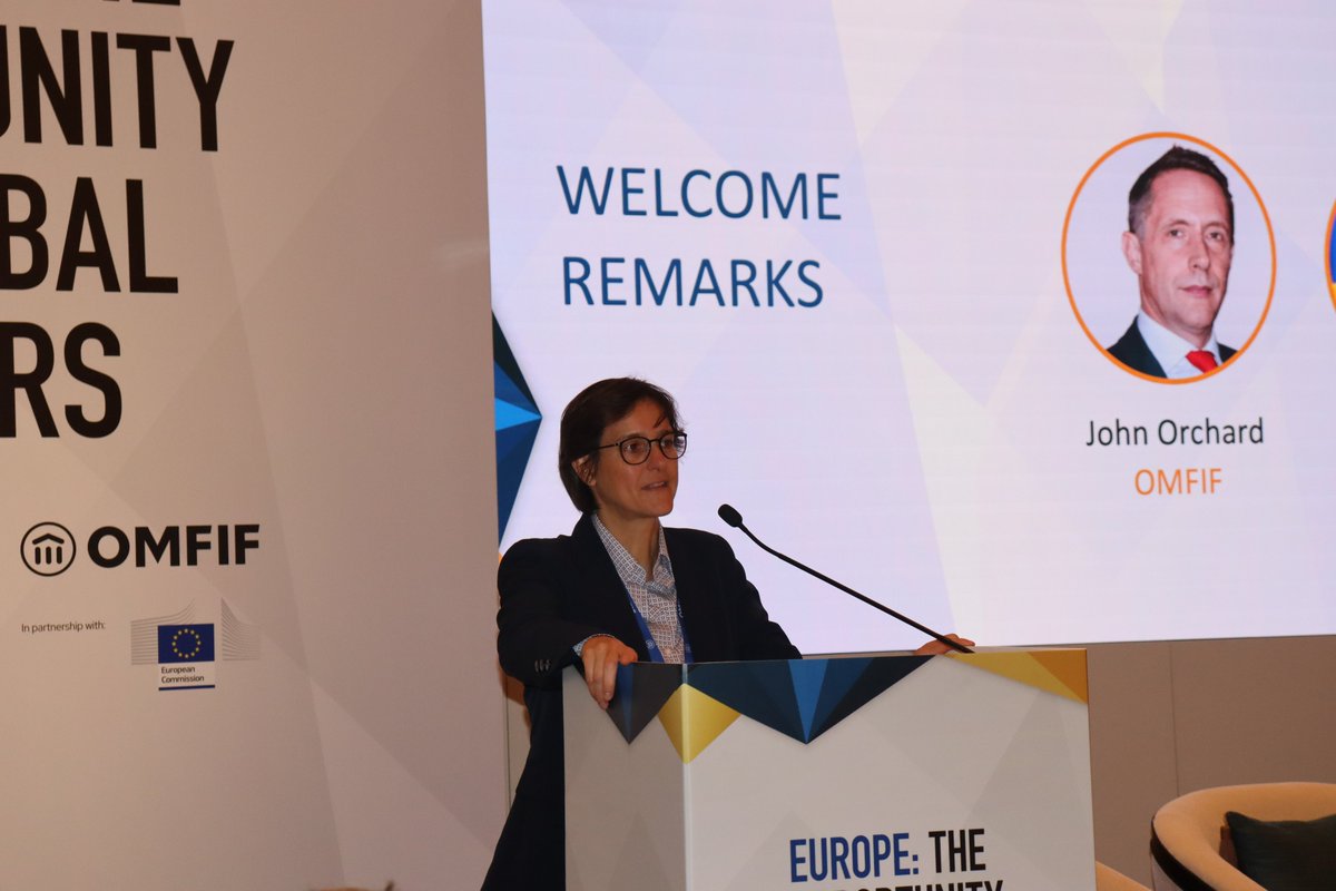 OMFIF's EU Bond Summit in Dubai has commenced with welcoming remarks from Stephanie Riso of the @EU_Commission (@EU_Budget) and OMFIF CEO John Orchard