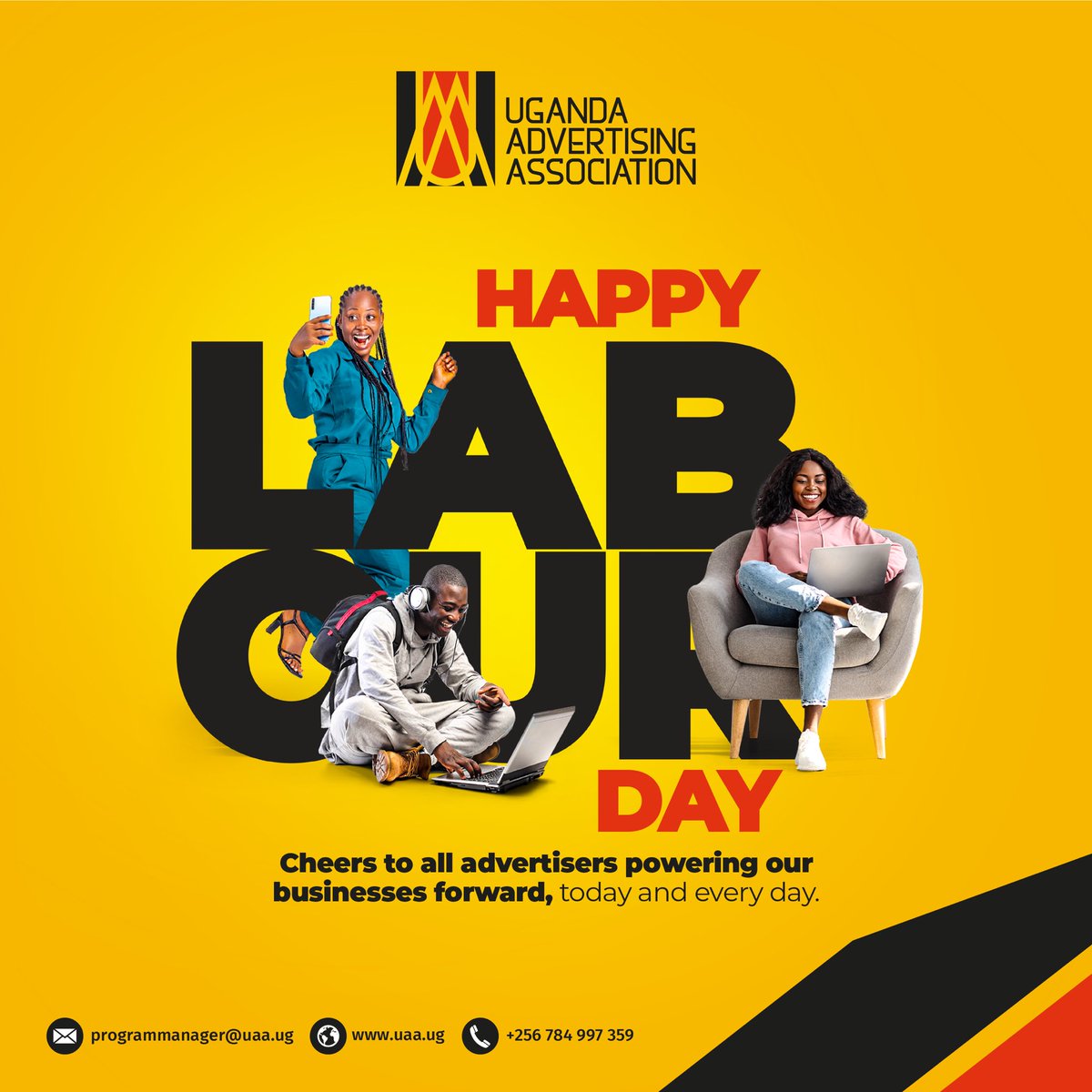Honoring the backbone of our success. Happy Labor Day! #LabourDay #Advertising #UAA