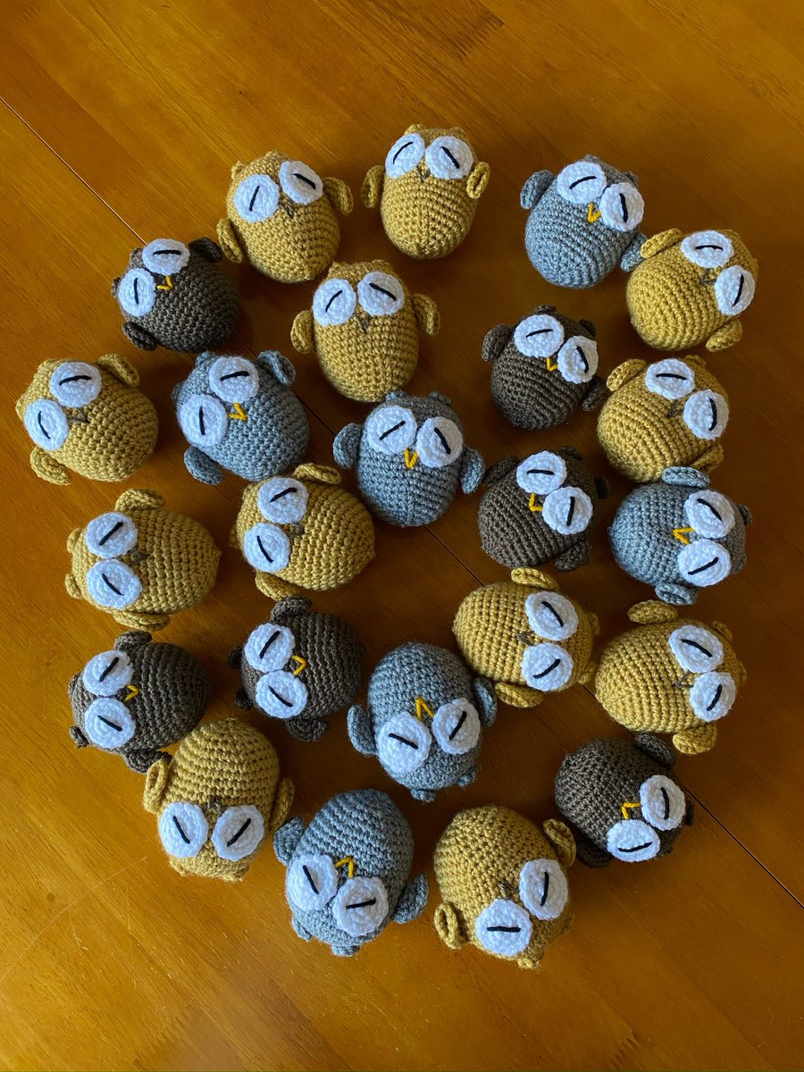 @MHHSBD Today’s challenge is NUMBERS. My items are usually available in ones or twos but occasionally I am asked to make more. One lady requested 25 owls and of course I was happy to help 😊 bitzas.etsy.com #MHHSBD #earlybiz