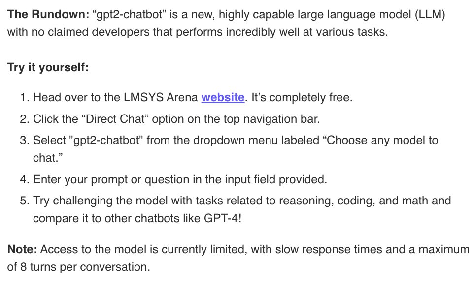 Mysterious gpt2-chatbot Raises Speculation: Is it OpenAI's Next Model?