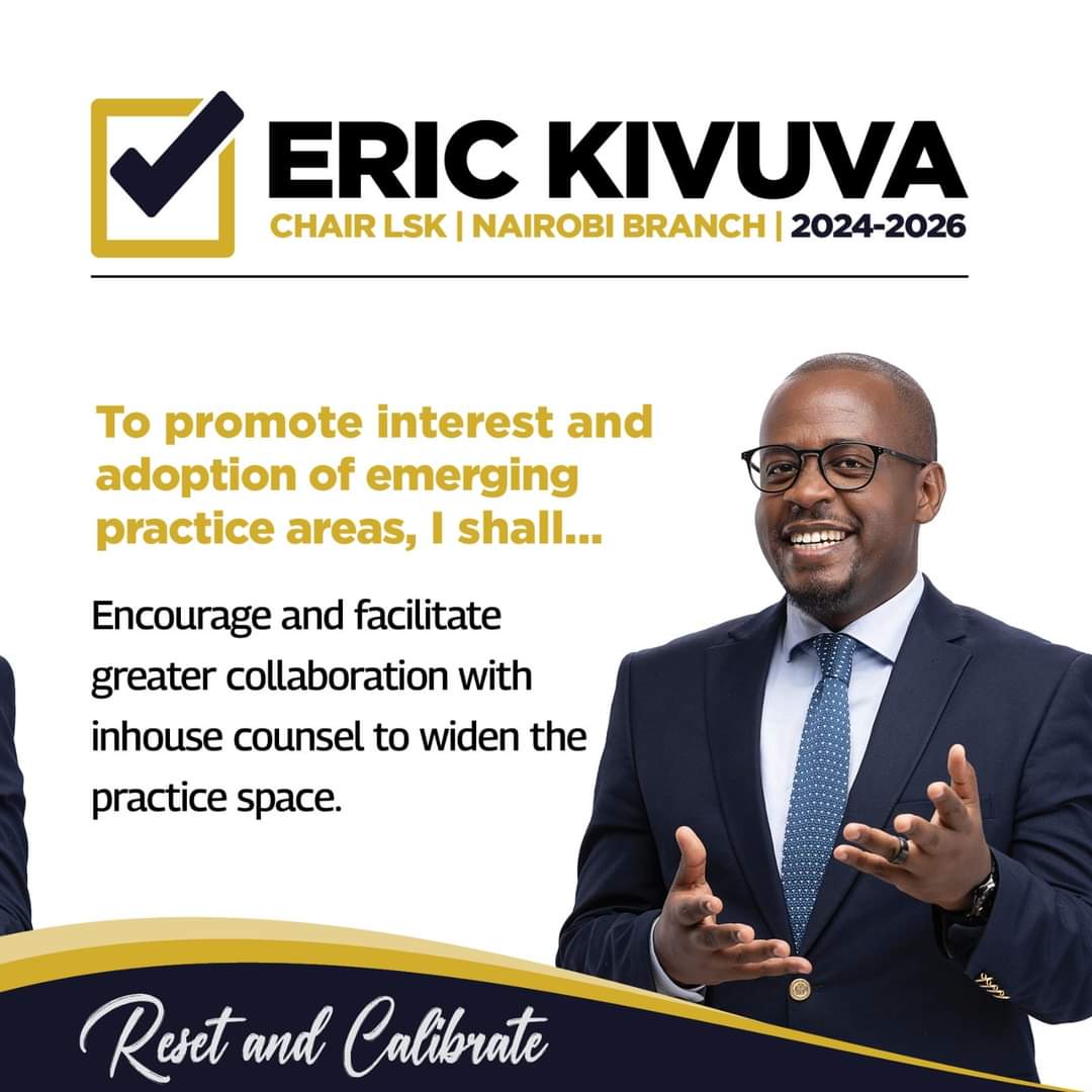 Eric's dedication to closing commercial disputes in a cost-effective manner aligns with the branch's goals of promoting access to justice and efficiency in legal processes. 
Eric Kivuva
#KivuvaNairobiLSK