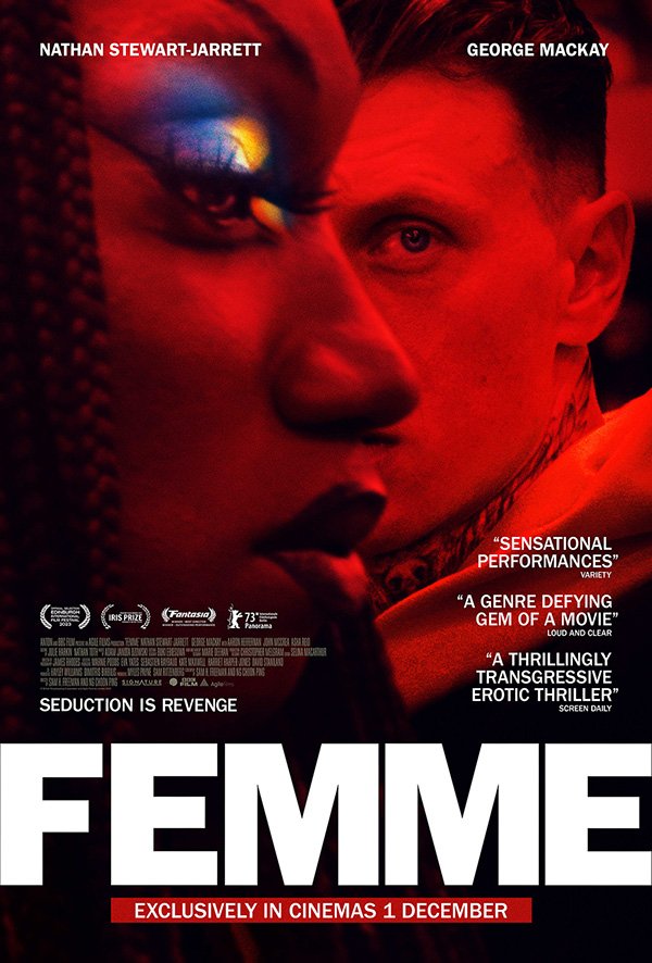 Produção inglesa que vai incomodar muita gente
#FEMME #FemmeFilm 
Elenco extraordinário e roteiro bem desenvolvido 
Temática para gerar polêmica nos dias de hoje, desvendando a hipocrisia dos homofóbicos enrustidos.
Merece ser visto e muitos vão ter que superar preconceitos para…